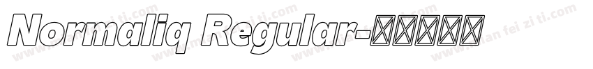 Normaliq Regular字体转换